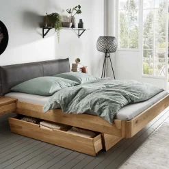 Massivholz Bettgestell Pacurian Funktionsbetten|Schubkastenbetten