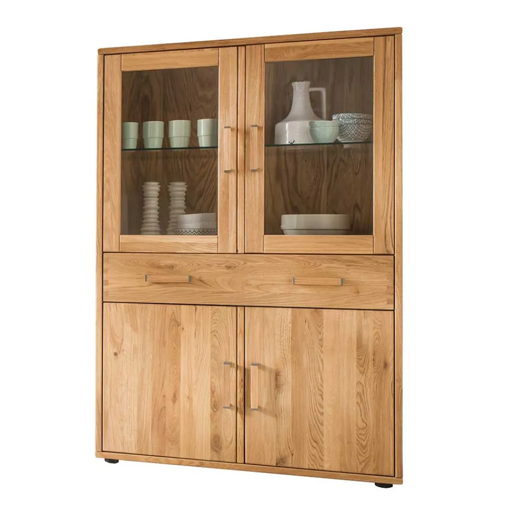 Sale Massivholz Highboard Dulcian Stauraumvitrinen|Highboards