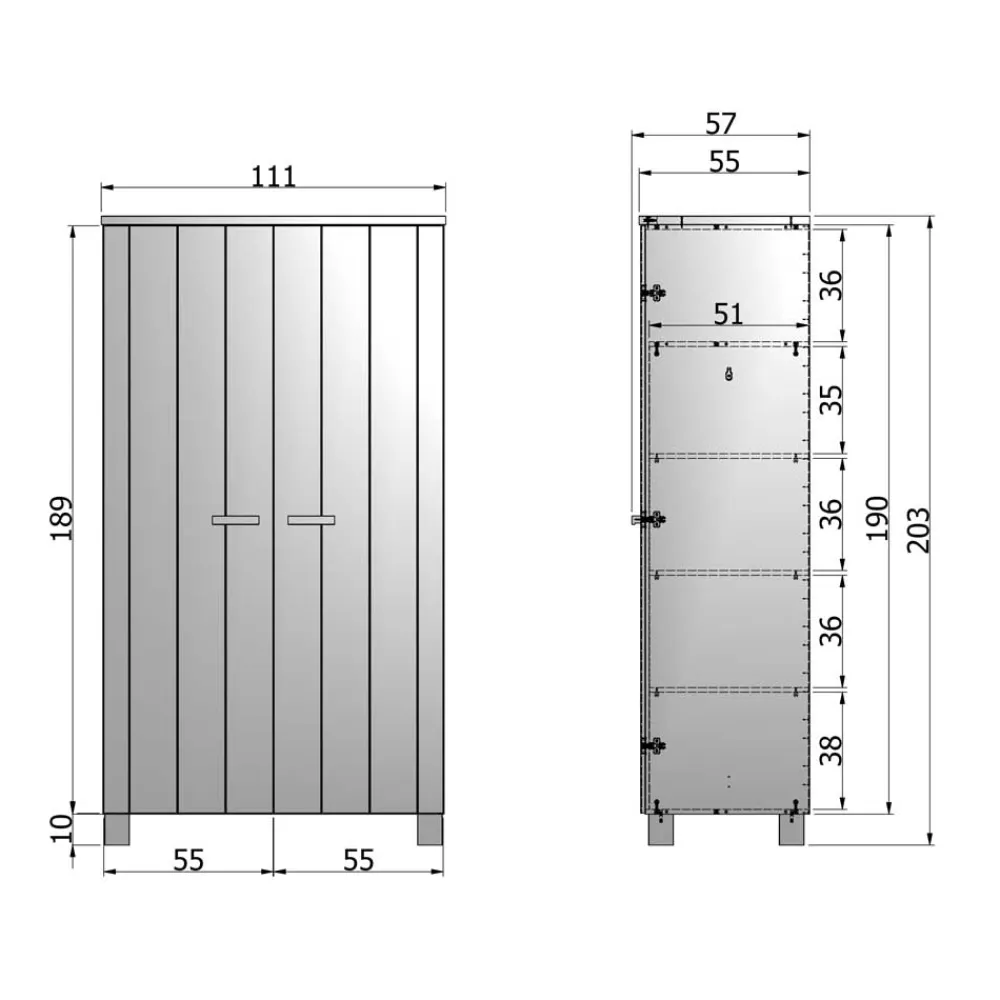 Best Massivholz Kleiderschrank Kojas Massivholz Schränke|Drehtürenschränke