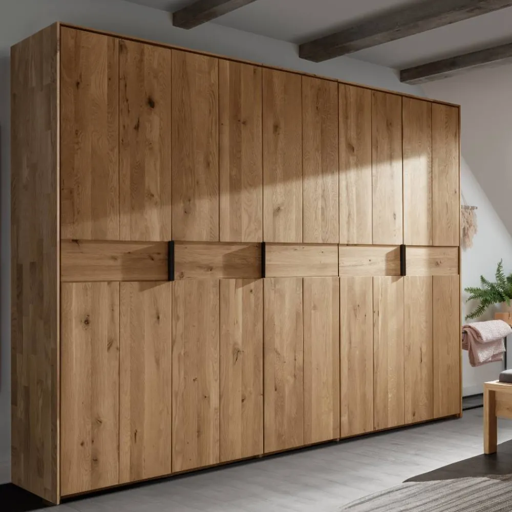 New Massivholz Kleiderschrank groß Snoba Drehtürenschränke|Massivholz Kleiderschränke