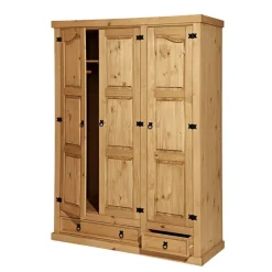 Massivholz Kleiderschrank Ravona*Pharao24 New