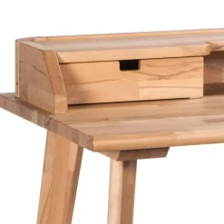 Clearance Massivholz Schreibtisch Quelina Computertische|Jugendschreibtische