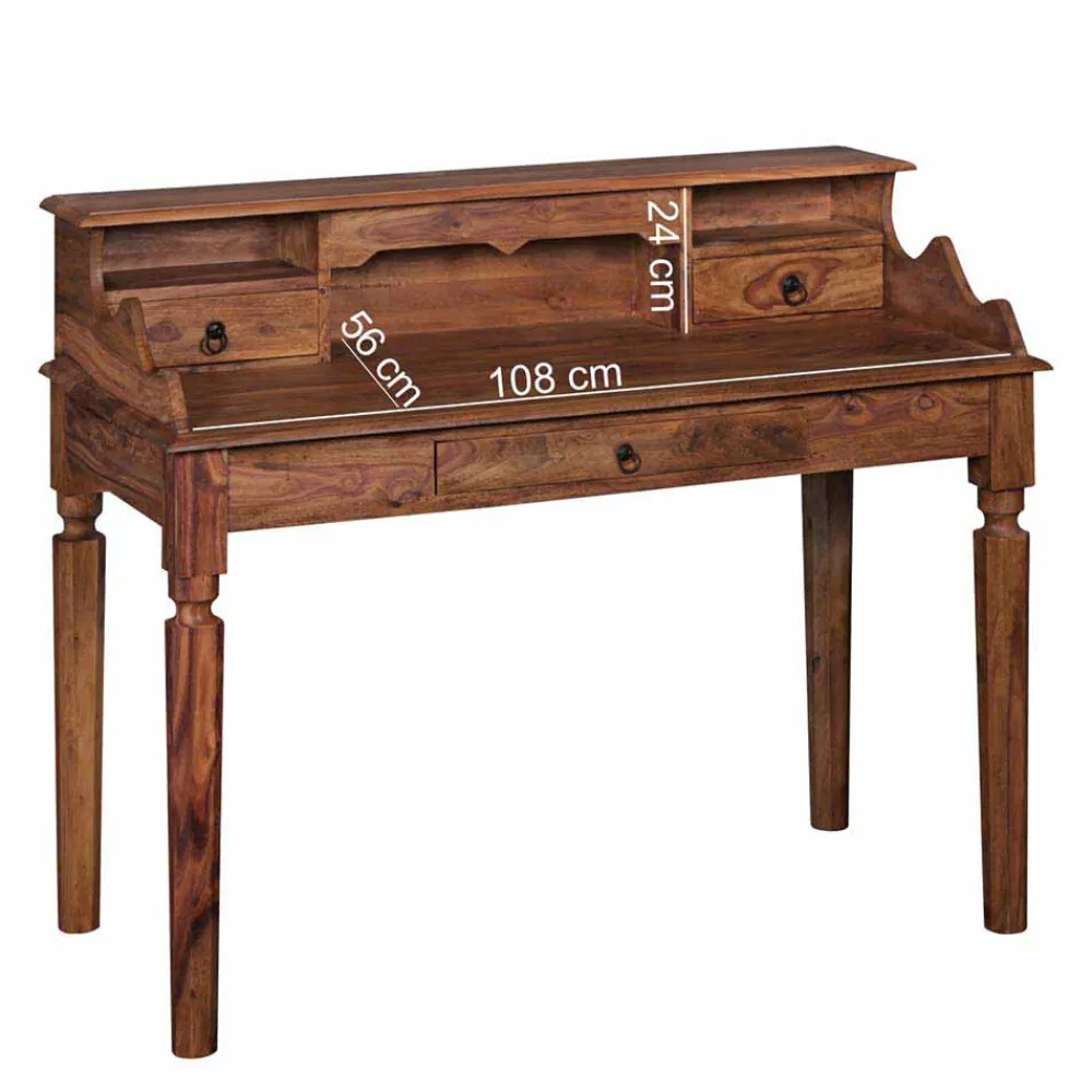 Massivholz Schreibtisch Velinan*Pharao24 Outlet