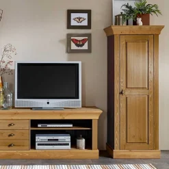 Massivholz Seitenschrank Drobeta*Pharao24 Best