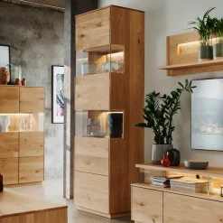 Massivholz Vitrine Klever*Pharao24 Clearance