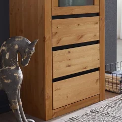 Hot Massivholz Vitrine Varcina Massivholz Schränke|Vitrinenschrank