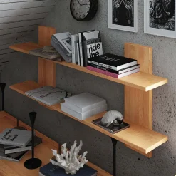 Outlet Massivholz Wandregal Lasmus Hängeregale|Wohnzimmerregale