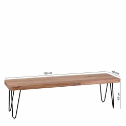 Outlet Massivholzbank Murcian Küchenbank|Holzbänke