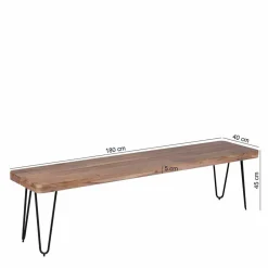 Outlet Massivholzbank Murcian Küchenbank|Holzbänke