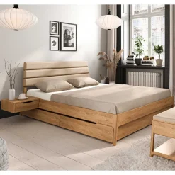 Massivholzbett Koropi Funktionsbetten|Polsterbetten