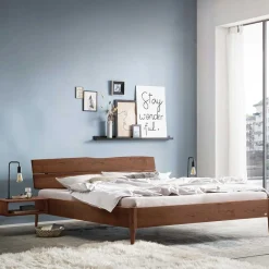 Outlet Massivholzbett Nussbaum Calmagon Doppelbetten|Massivholzbetten