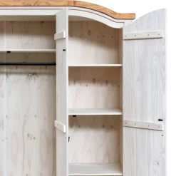 Discount Massivholzkleiderschrank Blouno Drehtürenschränke|Massivholz Kleiderschränke