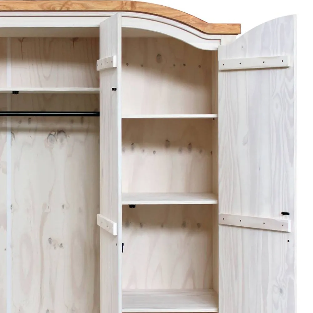 Discount Massivholzkleiderschrank Blouno Drehtürenschränke|Massivholz Kleiderschränke