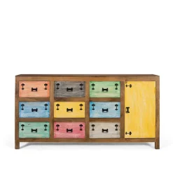 Hot Massivholzkommode Bacauna Apothekerkommoden