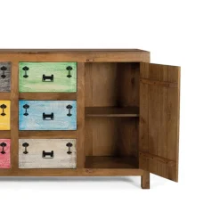 Hot Massivholzkommode Bacauna Apothekerkommoden