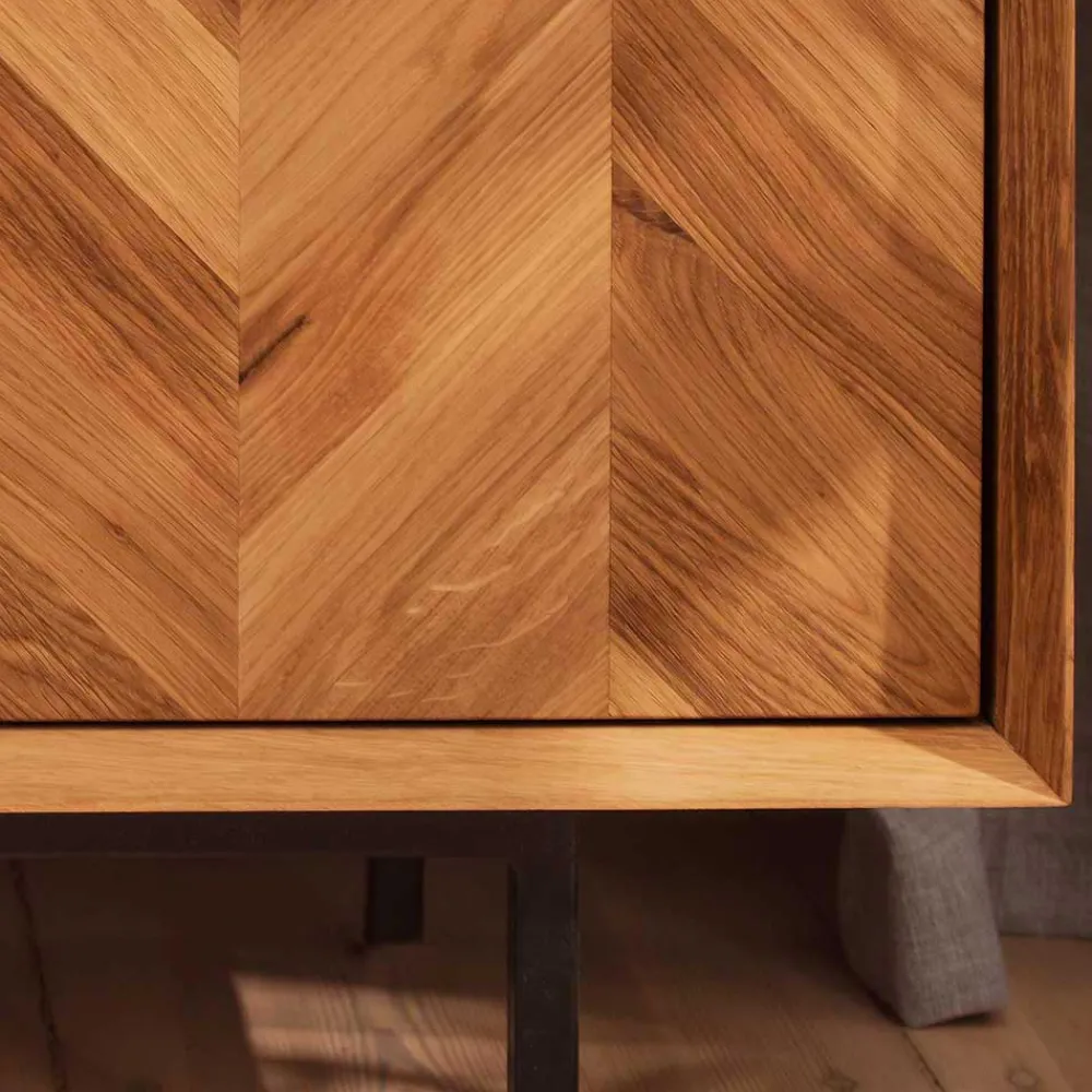 Best Massivholzkommode Wildeiche geölt Yalley Flurkommoden