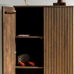 Clearance Massivholzschrank Albin Vitrinenschrank|Wohnzimmervitrinen