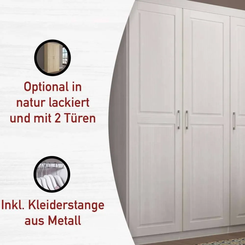 New Massivholzschrank Classico Drehtürenschränke|Massivholz Kleiderschränke