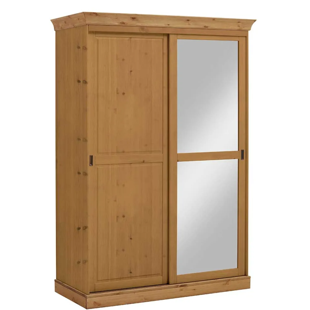 Clearance Massivholzschrank Drobeta Schiebetürenschränke|Massivholz Kleiderschränke