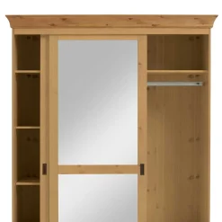 Clearance Massivholzschrank Drobeta Schiebetürenschränke|Massivholz Kleiderschränke