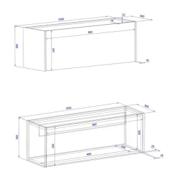 Hot Möbel Set mit Schreibtisch Rascian Büromöbel Sets