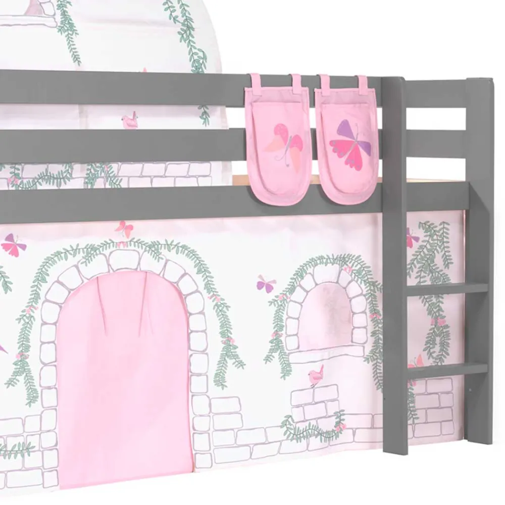 Best Mädchen Hochbett Fachet Kinder Kinderbetten|Spielbetten