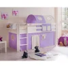 Outlet Mädchen Hochbett Lisa Kinder Kinderbetten|Kinderhochbetten