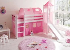 Clearance Mädchen Hochbett Pinky Kinder Kinderhochbetten|Kinderbetten