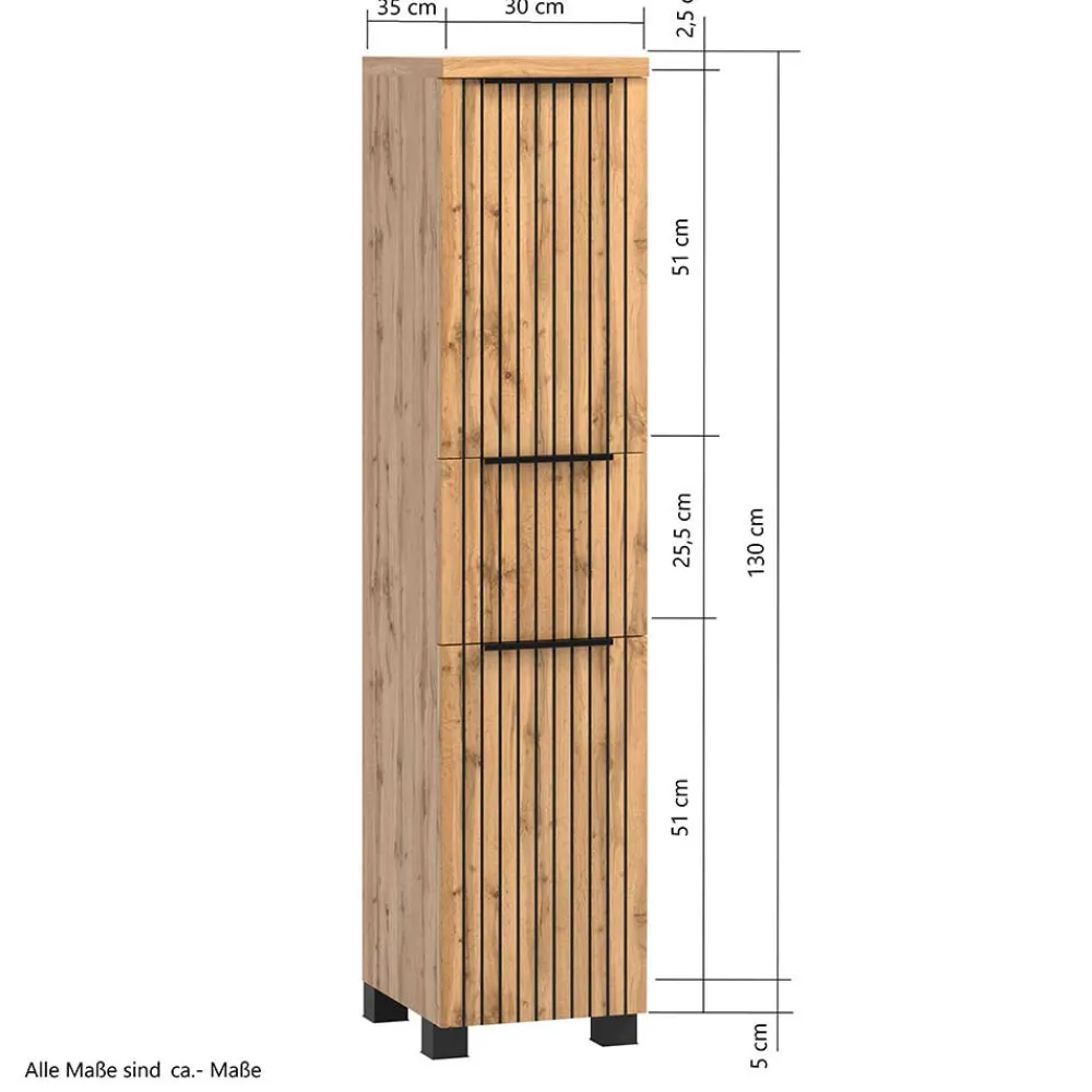 Discount Midibadschrank schmal Cadama Badezimmerschränke|Bad Hochschränke