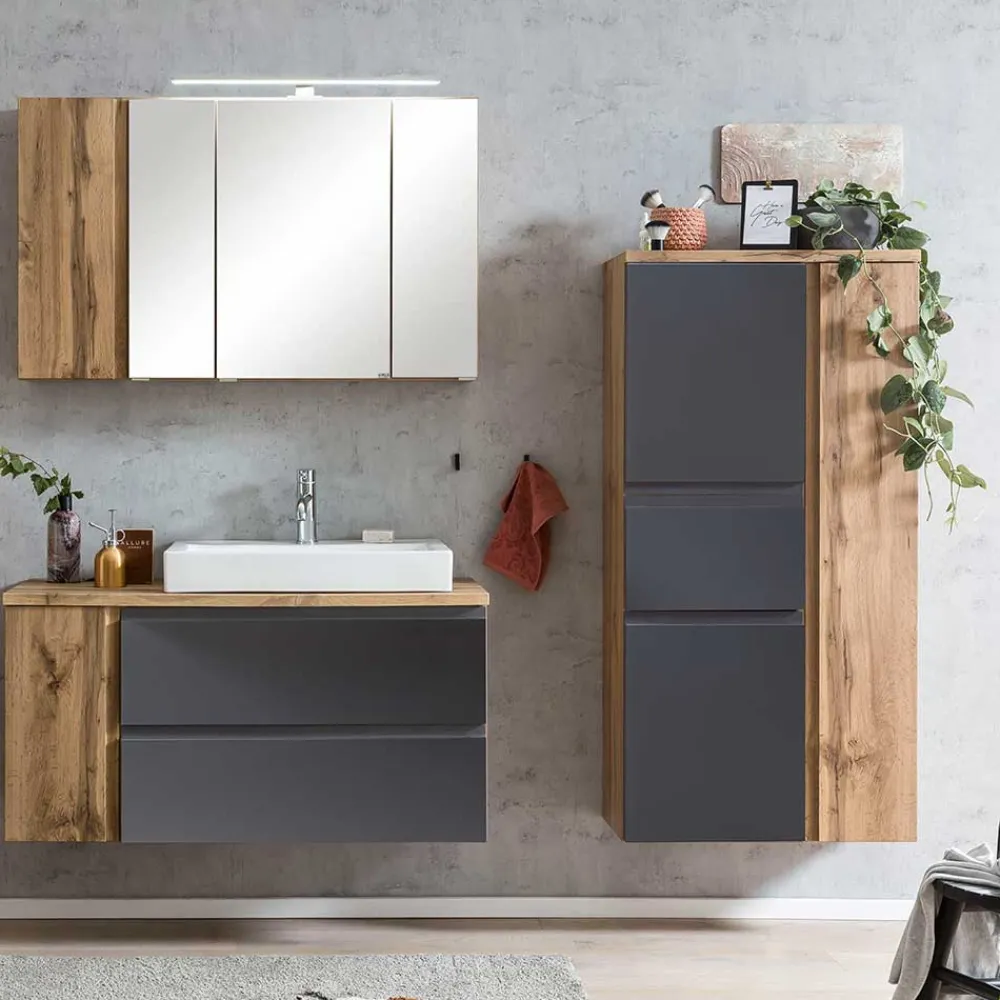 Outlet Midischrank mit Schublade Fregato Bad Hochschränke