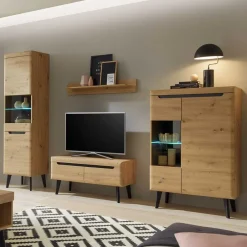 New Moderne Anbauwand Tomya Wohnwand 250 Cm