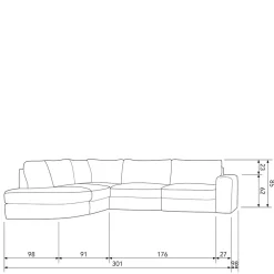 Moderne Polsterecke Karyon*Pharao24