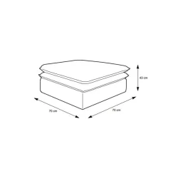Moderne Polsterhocker Edance*Pharao24 Clearance