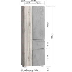 Moderner Bad Hochschrank Lactona Bad Hochschränke