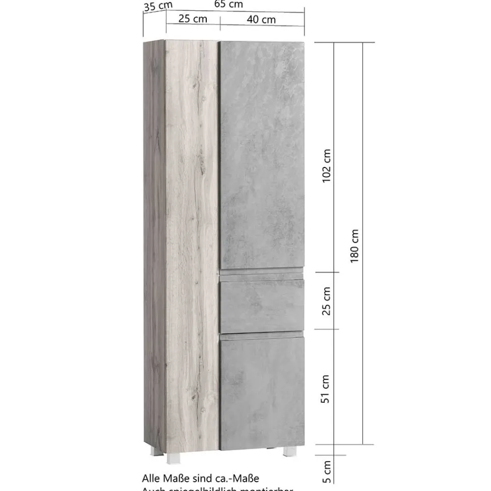 Moderner Bad Hochschrank Lactona Bad Hochschränke
