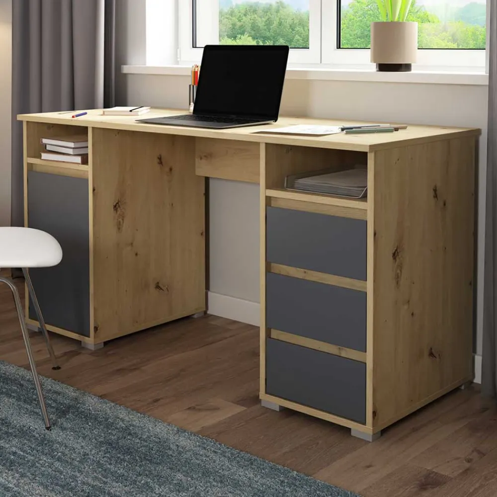 Moderner Schreibtisch Satorino Computertische|Jugendschreibtische