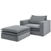 Sale Moderner Sessel mit Hocker Eltusa Relaxsessel