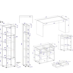 Modernes Arbeitszimmer Uzniana*Pharao24 Discount