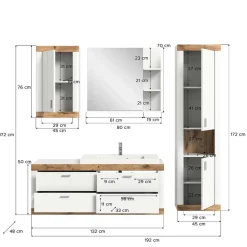 Modernes Badmöbelkomplettset Liss*Pharao24 Online