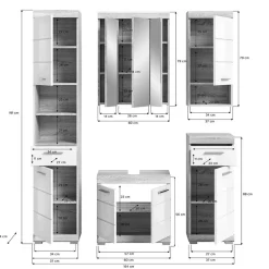 Online Modernes Badmöbelset Kwesina Badmöbel Sets