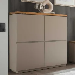 Outlet Modernes Highboard Balteas Küchenkommode|Wohnzimmerkommoden