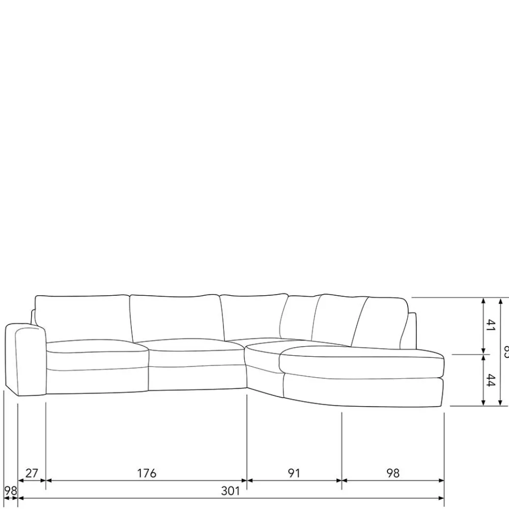 Clearance Modernes L Sofa Fredoco Polstermöbel|Wohnzimmercouch