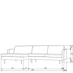 Modernes Sofa Eck Opinaro Wohnzimmercouch|Wohnlandschaften