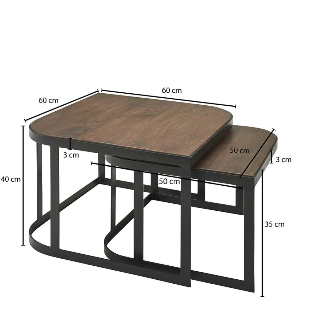 Modernes Wohnzimmertisch Set Esvitra*Pharao24 Best
