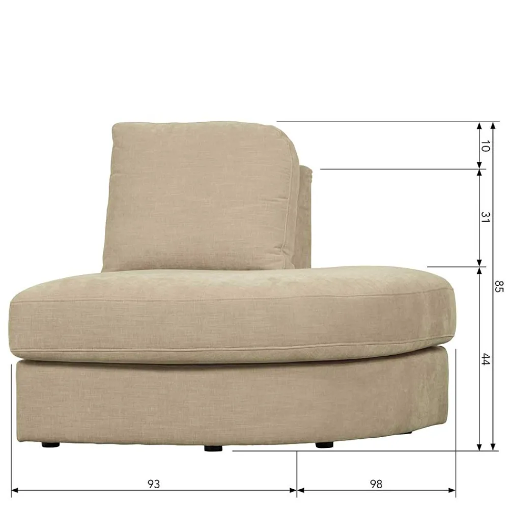 Modulsofa Abschluss Element rechts Pilamonia*Pharao24 Outlet