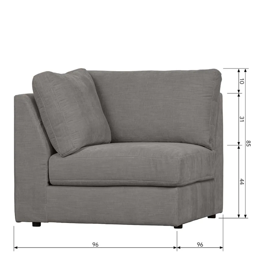 Online Modulsofa Eckelement Fredoco Modulsofas|Einzelsofa