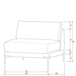 Modulsofa Element Dessina*Pharao24 Hot