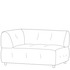 Modulsofa Element links Romance*Pharao24 Outlet