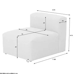 Online Modulsofa Element Pescara Modulsofas
