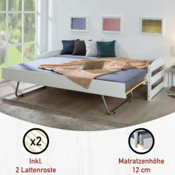 Outlet Multifunktionsbett Fidelphia Einzelbetten|Massivholzbetten